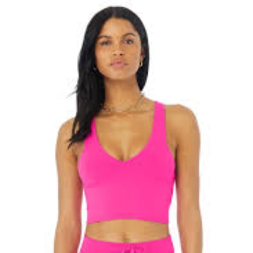 All Yoga Airbrush top in Fuschia Pink